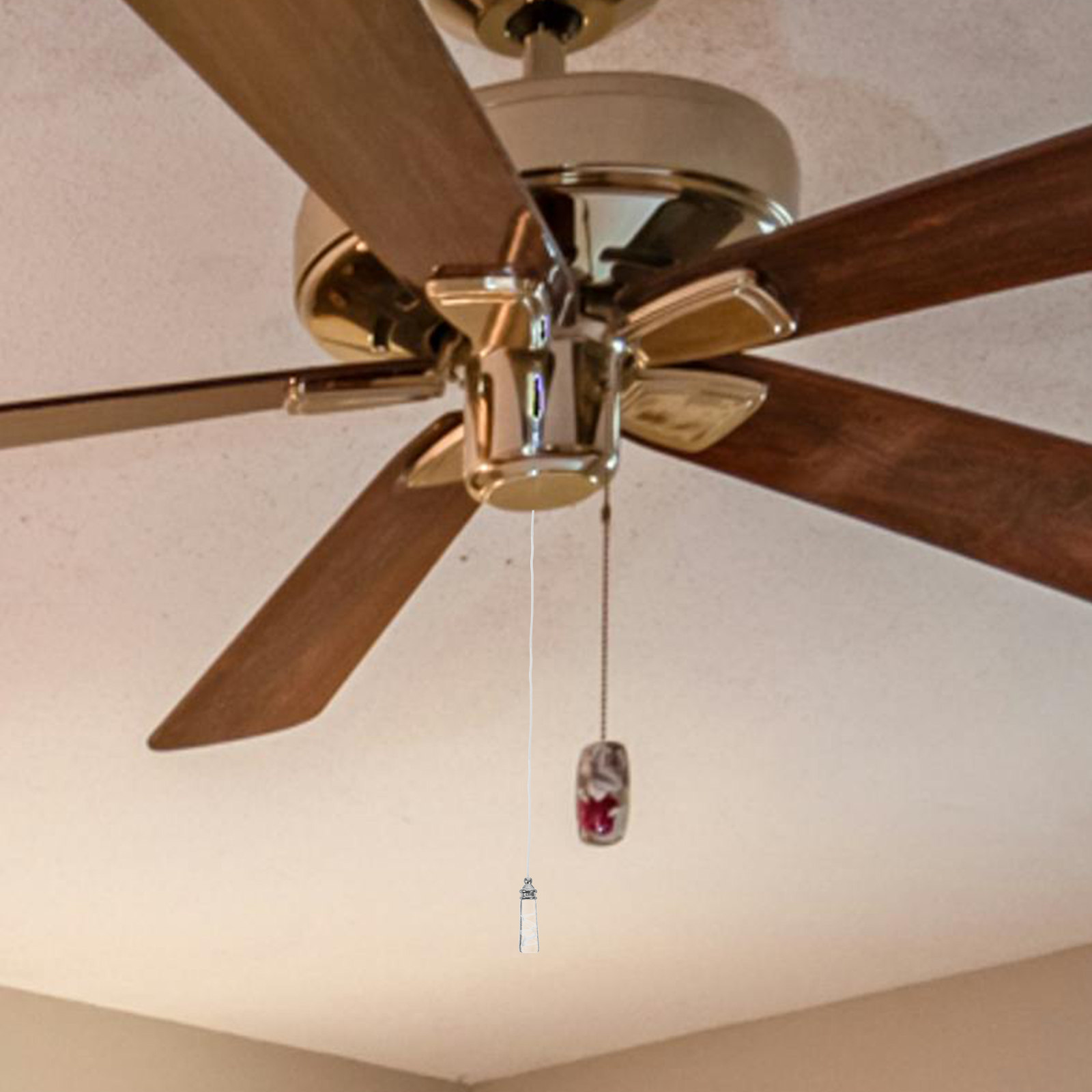 1pc 装飾天井ファンプルチェーン延長チェーン天井ランプ電球 - Decor Lighting Ceiling Fans のレビューと価格