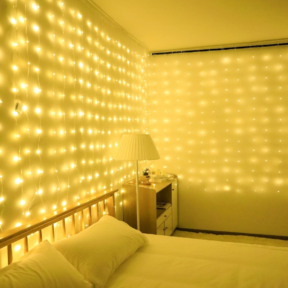 3/6 メートル LED カーテンストリングライト USB  - Fairy Light Curtain のレビューと価格