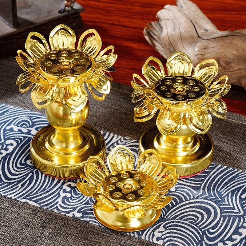 2個セット ロータスゴールド ディワリ ディヤランプ インド - Lighting Decoration For Diwali のレビューと価格