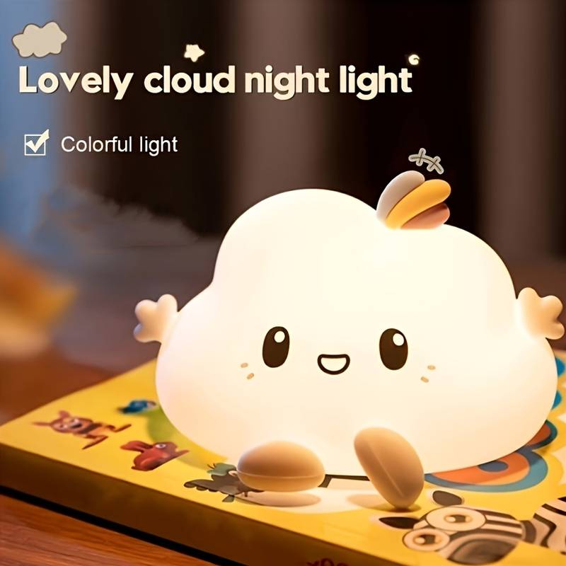 クラウドナイトライト、タッチコントロール調光、充電とタイマー - Decor Lighting Lamps のレビューと価格