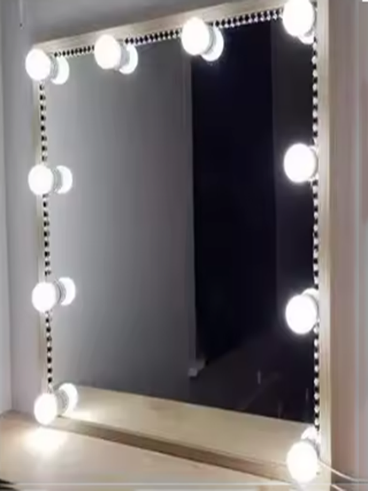 LEDミラー化粧鏡、ライト付き、3色調光可能なバニティライト - Touch Dimmer Lamp のレビューと価格