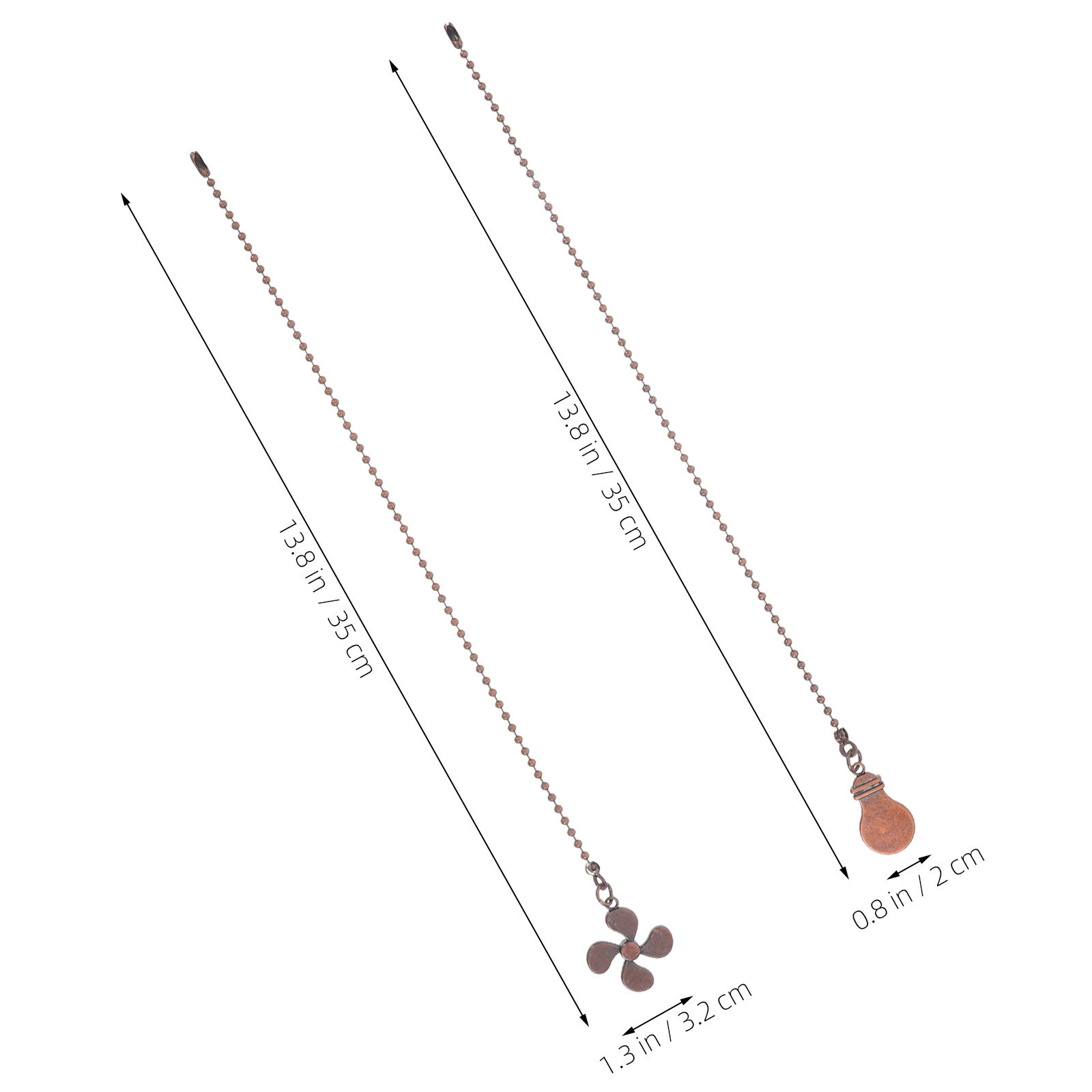 2個入り ヴィンテージシーリングファンライトプルチェーン ダ - Decor Lighting Ceiling Fans のレビューと価格