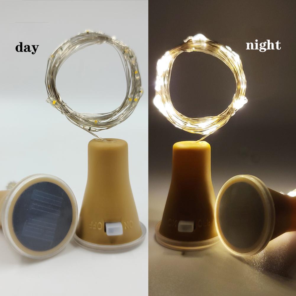 多機能バッテリー駆動ソーラーワインボトルコルクガーランドスト - Decor Lighting Cork のレビューと価格